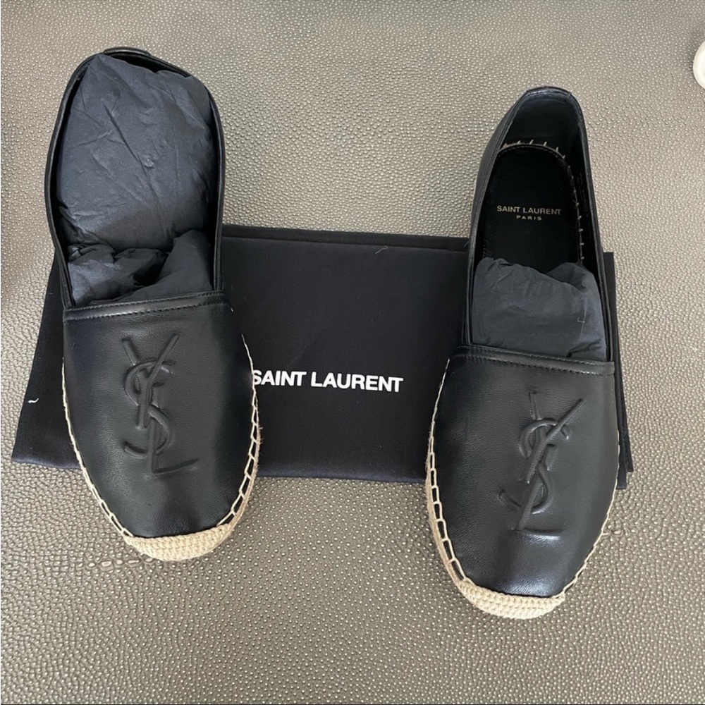 Black YSL shoes espadrilles, like new only used few times.